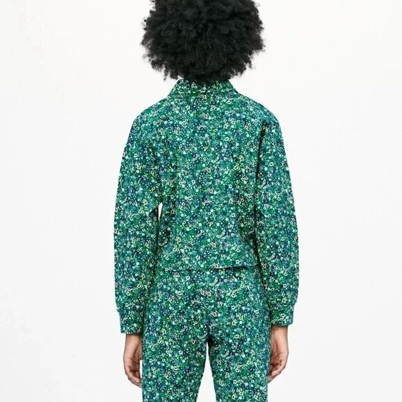 ZARA FLORAL POLO SWEATSHIRT - Picture 2 of 2